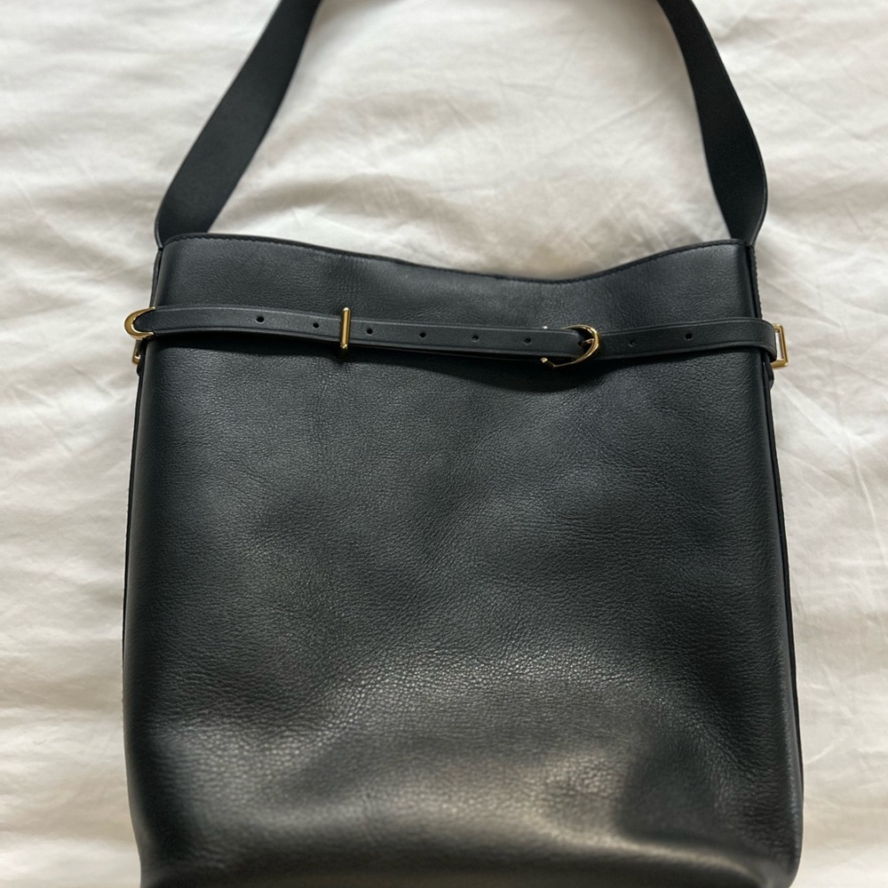 J. Crew Black Leather Bag